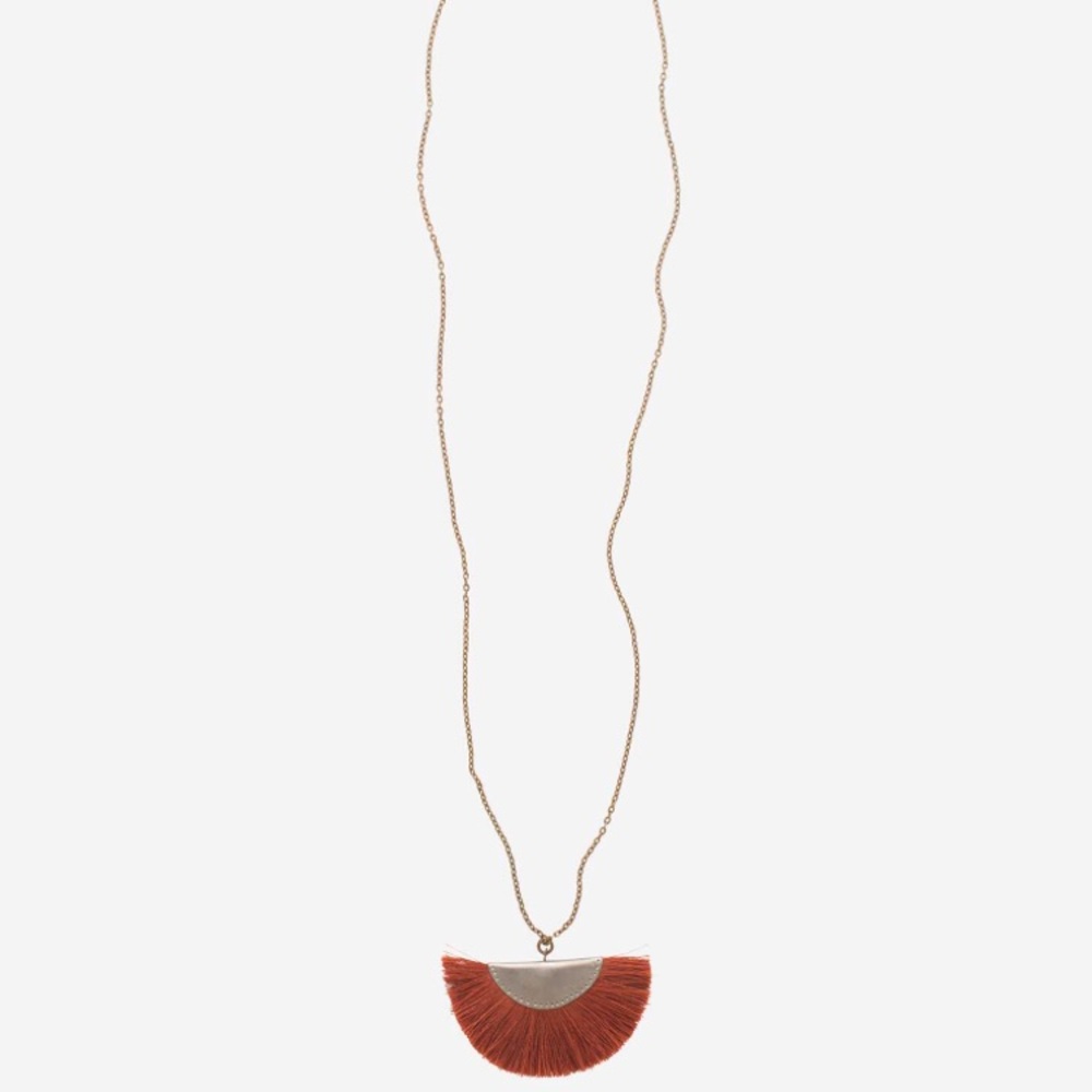 Noonday Collection Fringed Crescent Necklace